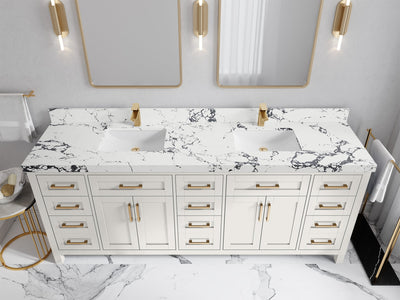 Cambridge 84 in. W x 22 in. D Double Sink Bathroom Vanity