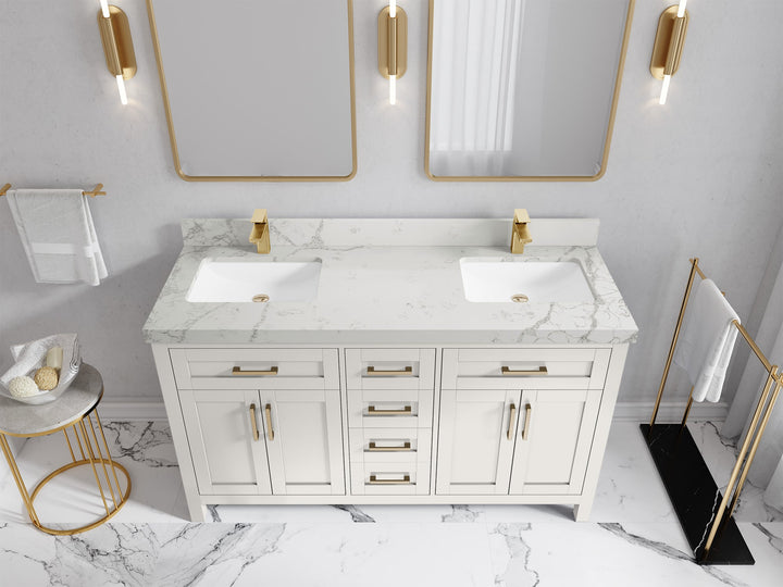 Cambridge 60 in. W x 22 in. D Double Sink Bathroom Vanity - photo 26