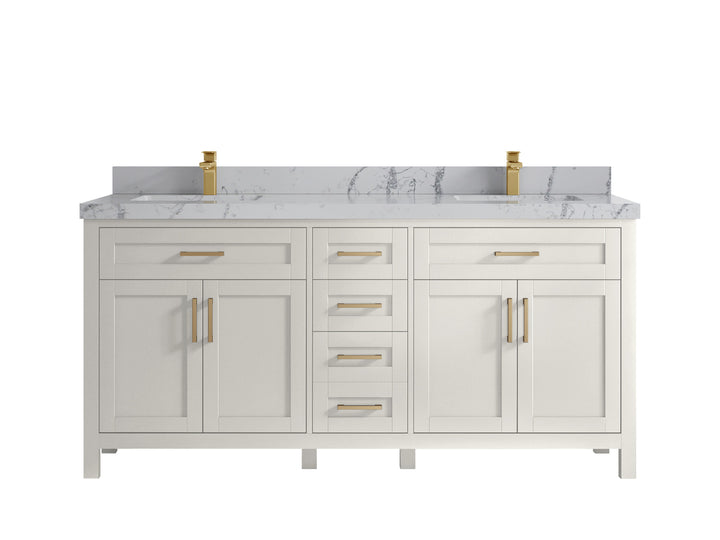 Cambridge 72 in. W x 22 in. D Double Sink Bathroom Vanity - photo 43