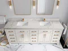 Cambridge 84 in. W x 22 in. D Double Sink Bathroom Vanity - photo 19