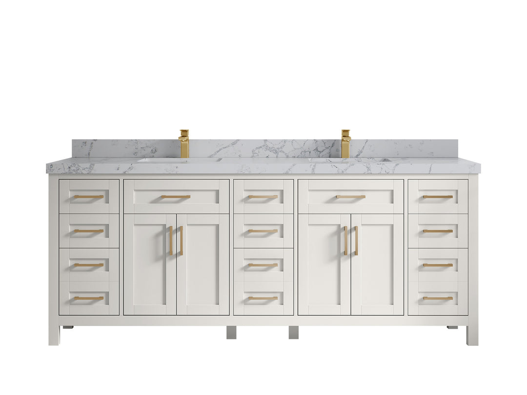 Cambridge 84 in. W x 22 in. D Double Sink Bathroom Vanity