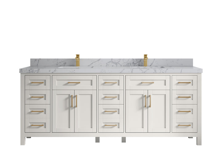 Cambridge 84 in. W x 22 in. D Double Sink Bathroom Vanity - photo 25