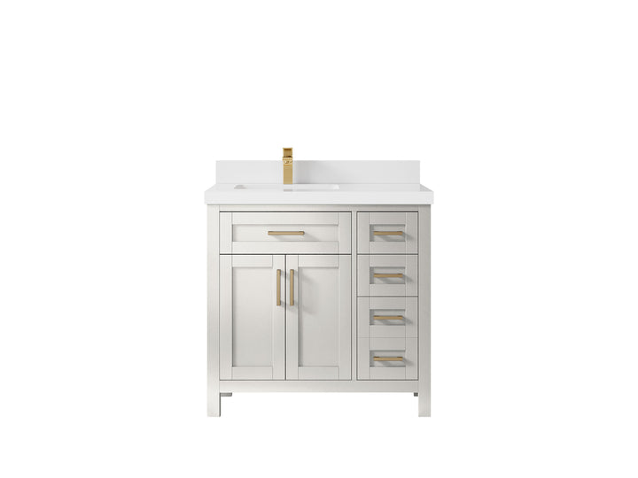 Cambridge 36 in. W x 22 in. D Left Offset Sink Bathroom Vanity - photo 35