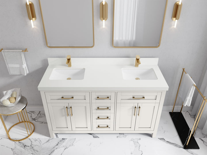 Cambridge 60 in. W x 22 in. D Double Sink Bathroom Vanity - photo 22