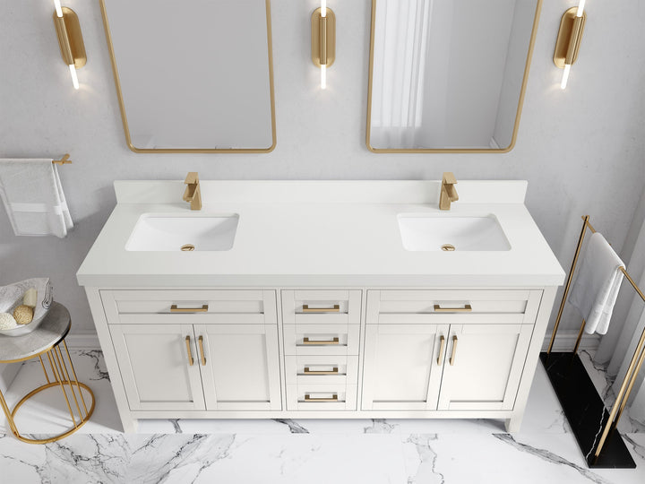 Cambridge 72 in. W x 22 in. D Double Sink Bathroom Vanity - photo 34