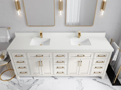 Cambridge 84 in. W x 22 in. D Double Sink Bathroom Vanity - photo 25
