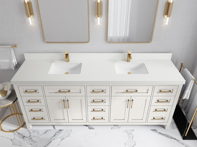 Cambridge 84 in. W x 22 in. D Double Sink Bathroom Vanity