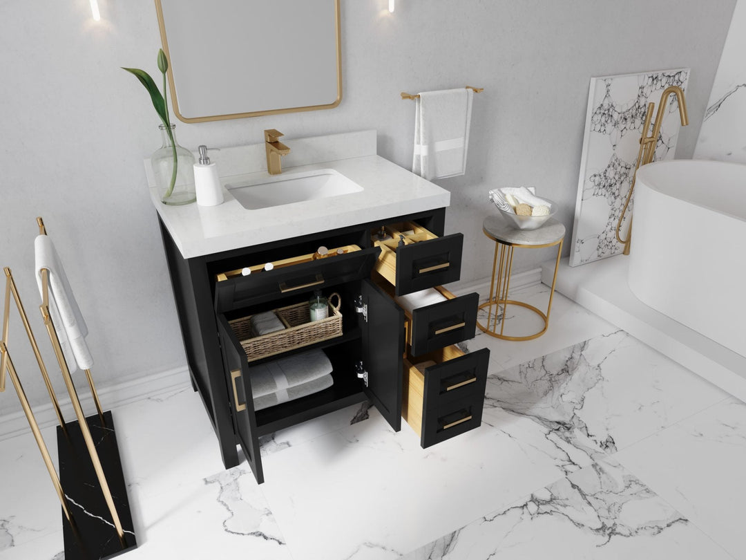 Cambridge 36 in. W x 22 in. D Single Center Sink Bathroom Vanity