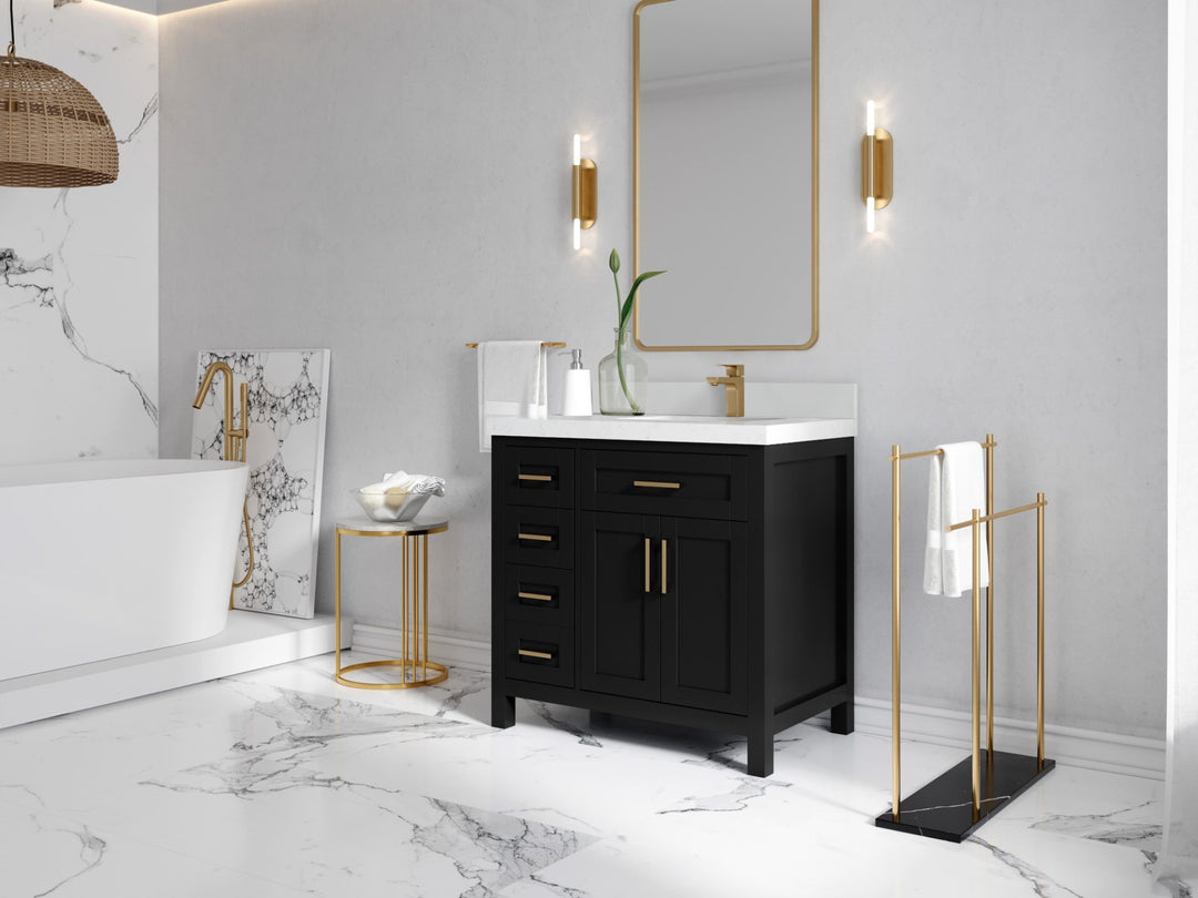 Cambridge 36 in. W x 22 in. D Right Offset Sink Bathroom Vanity