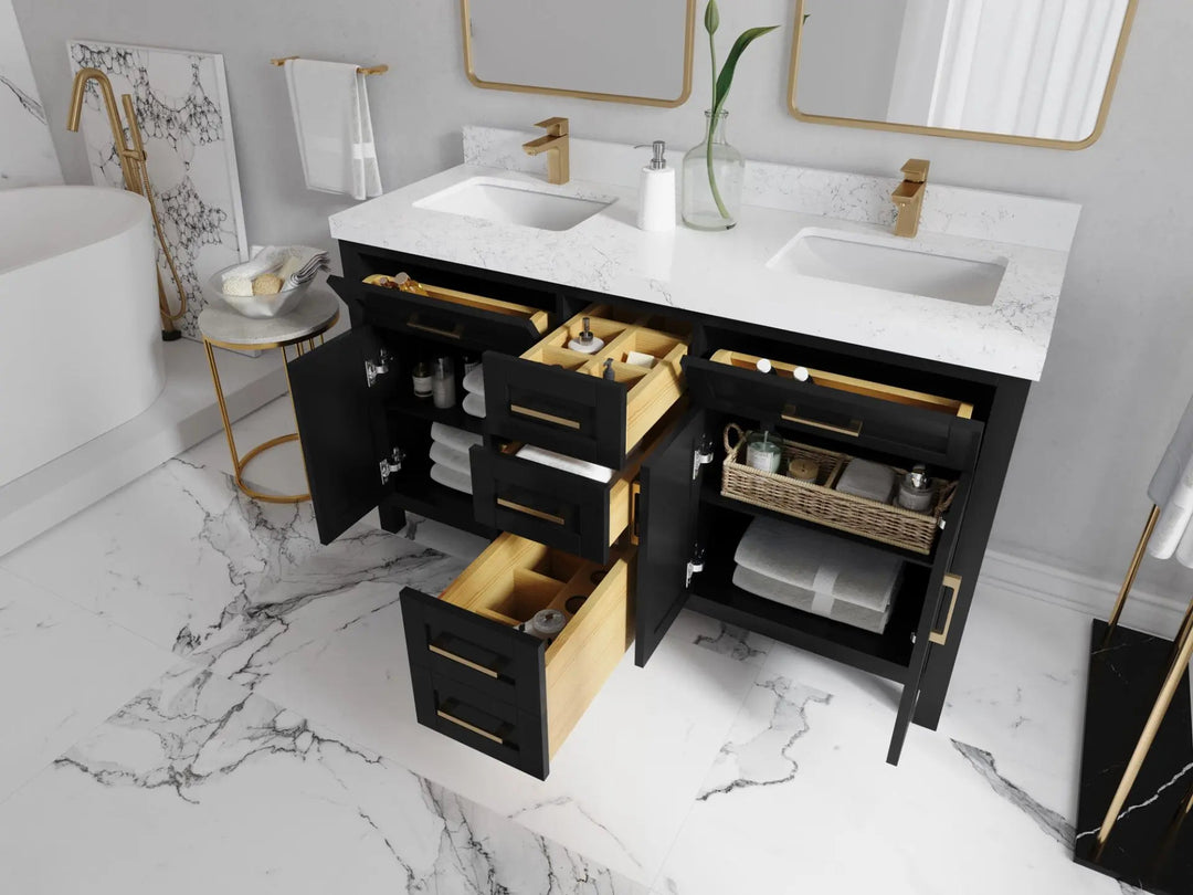 Cambridge 60 in. W x 22 in. D Double Sink Bathroom Vanity