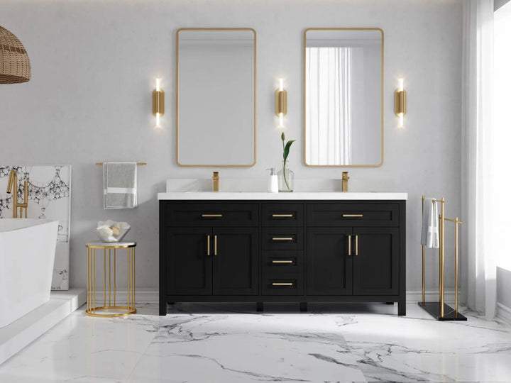 Cambridge 72 in. W x 22 in. D Double Sink Bathroom Vanity - photo 4
