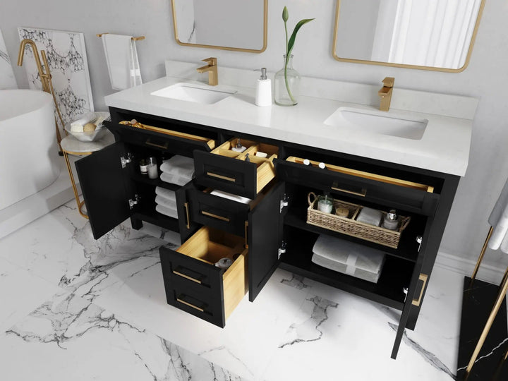 Cambridge 72 in. W x 22 in. D Double Sink Bathroom Vanity - photo 3