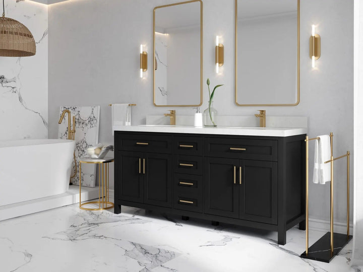 Cambridge 72 in. W x 22 in. D Double Sink Bathroom Vanity - photo 2
