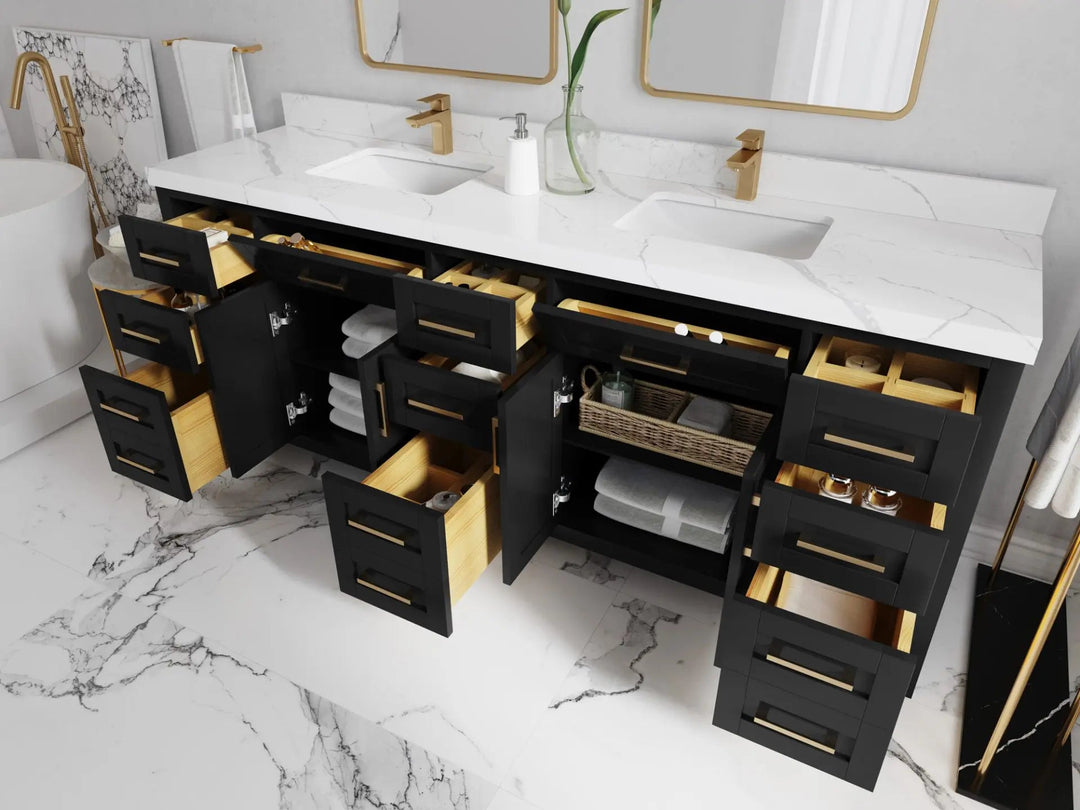 Cambridge 84 in. W x 22 in. D Double Sink Bathroom Vanity