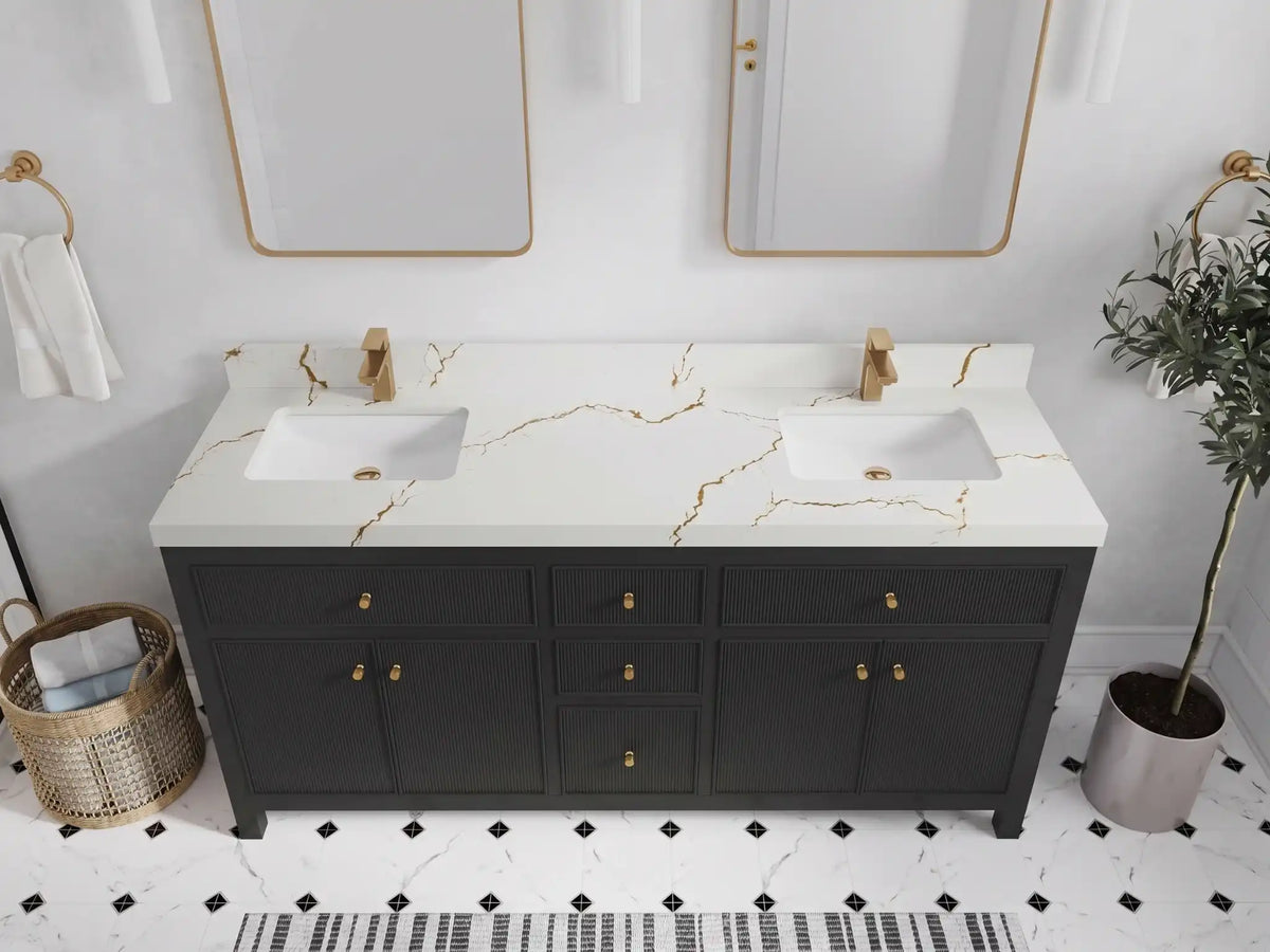 Cambridge 72 in. W x 22 in. D Double Sink Bathroom Vanity