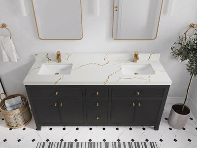 Cambridge 72 in. W x 22 in. D Double Sink Bathroom Vanity