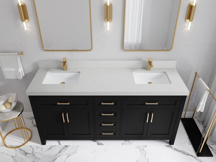 Cambridge 72 in. W x 22 in. D Double Sink Bathroom Vanity - photo 26