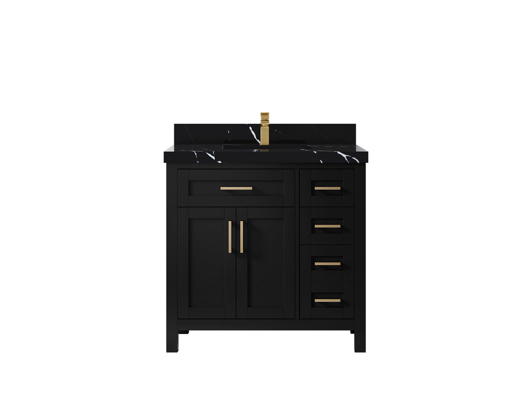 Cambridge 36 in. W x 22 in. D Single Center Sink Bathroom Vanity