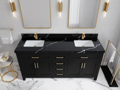 Cambridge 72 in. W x 22 in. D Double Sink Bathroom Vanity - photo 7