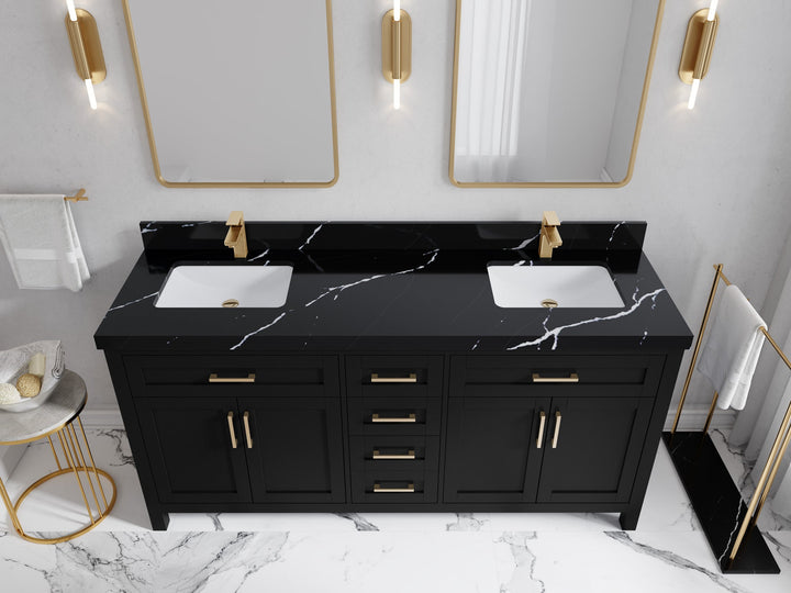 Cambridge 72 in. W x 22 in. D Double Sink Bathroom Vanity - photo 12
