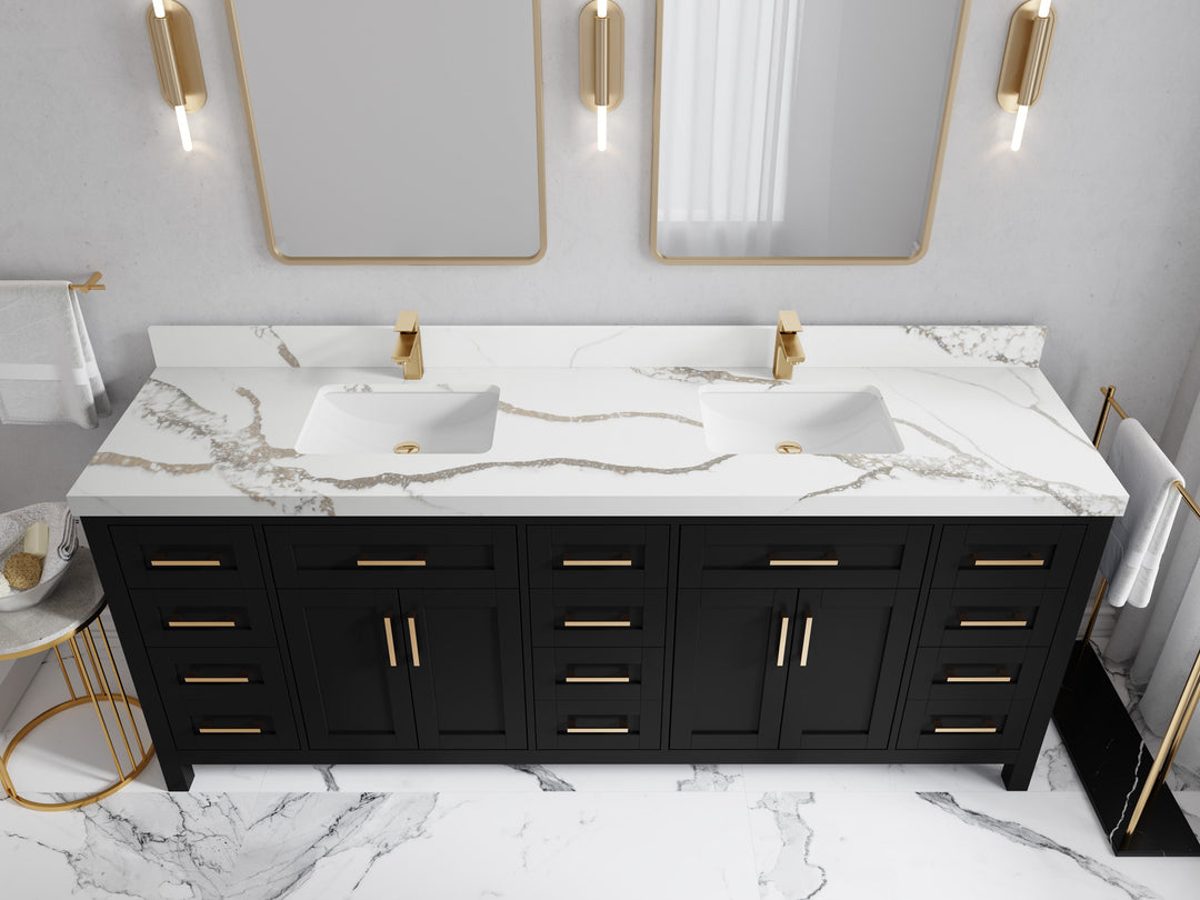 Cambridge 84 in. W x 22 in. D Double Sink Bathroom Vanity