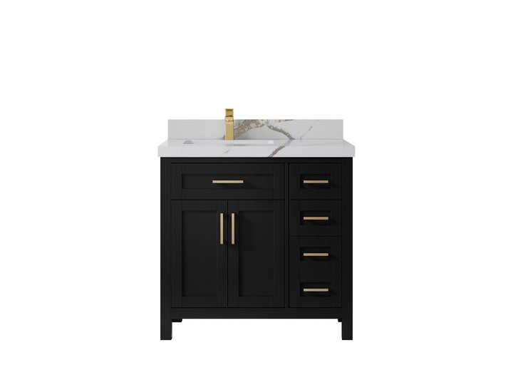 Cambridge 36 in. W x 22 in. D Left Offset Sink Bathroom Vanity - photo 50