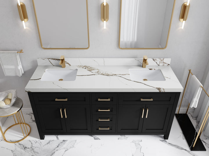 Cambridge 72 in. W x 22 in. D Double Sink Bathroom Vanity - photo 14
