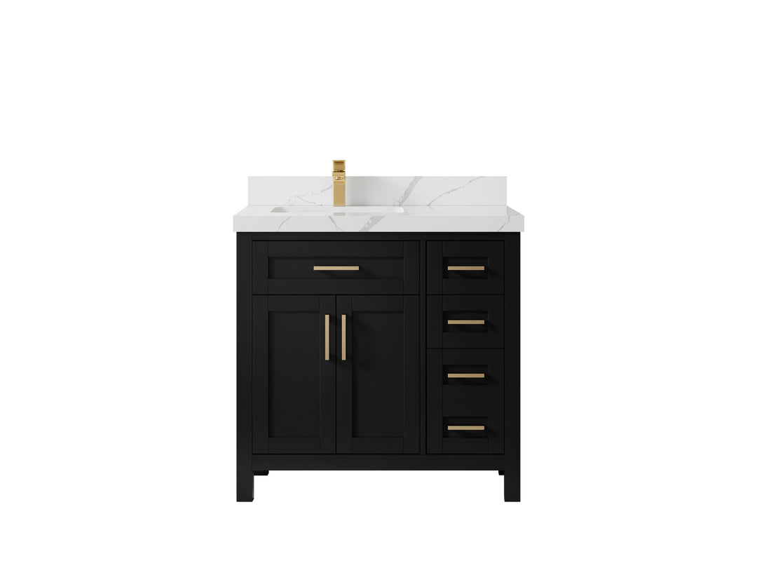Cambridge 36 in. W x 22 in. D Left Offset Sink Bathroom Vanity