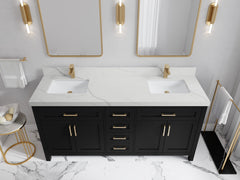 Cambridge 72 in. W x 22 in. D Double Sink Bathroom Vanity - photo 11