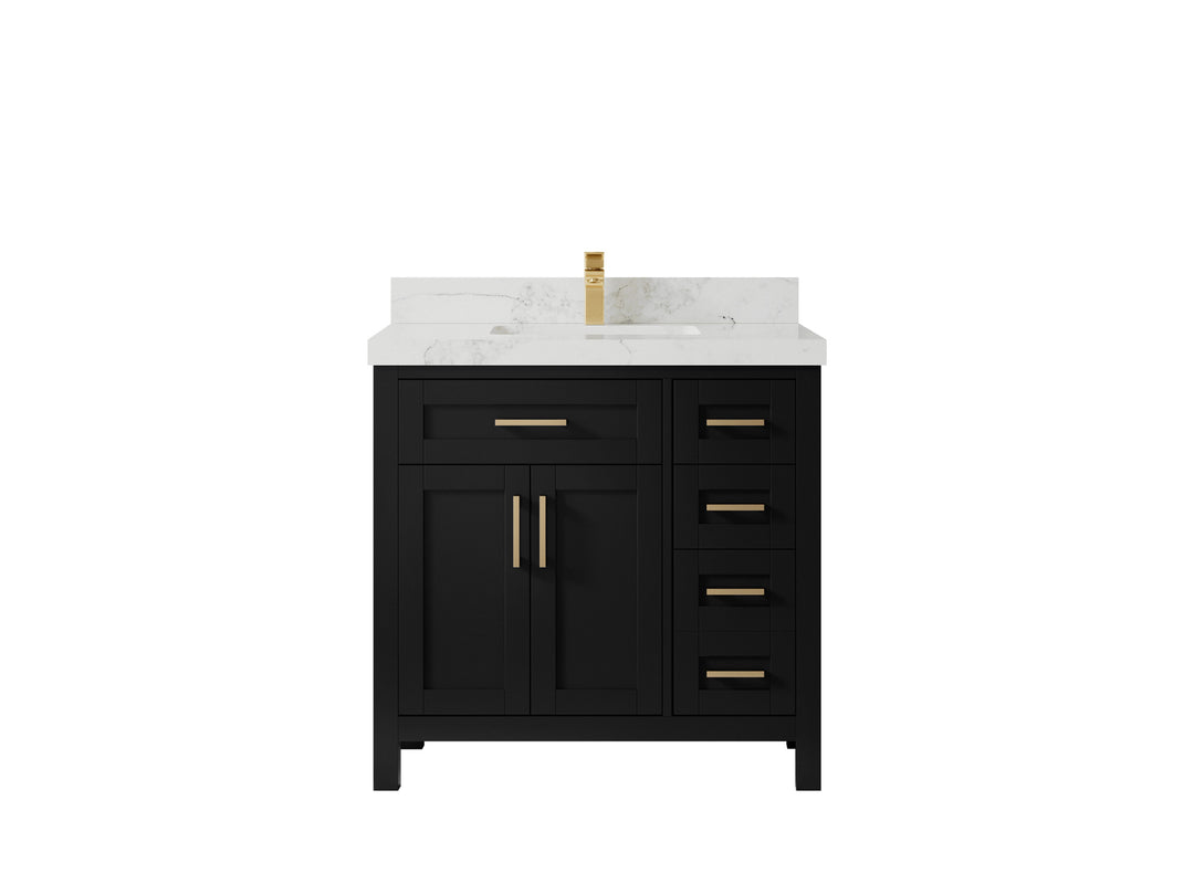 Cambridge 36 in. W x 22 in. D Single Center Sink Bathroom Vanity