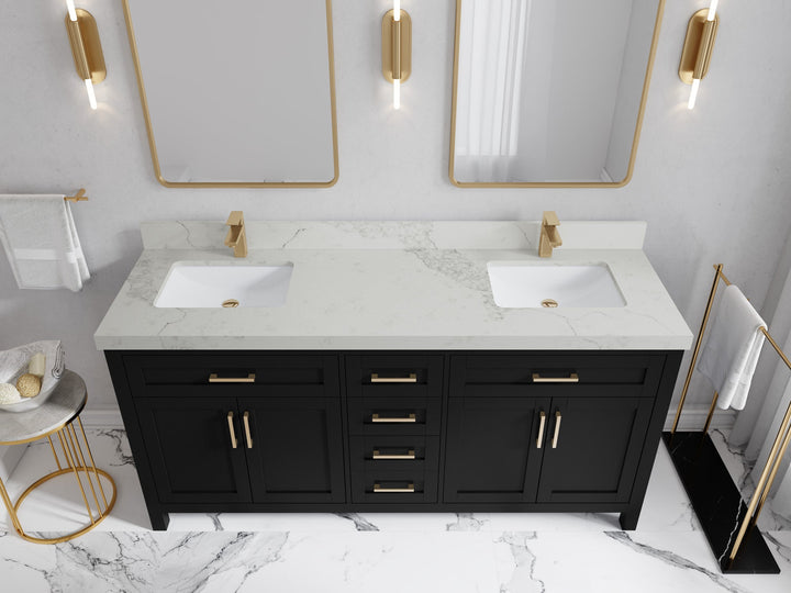 Cambridge 72 in. W x 22 in. D Double Sink Bathroom Vanity - photo 32