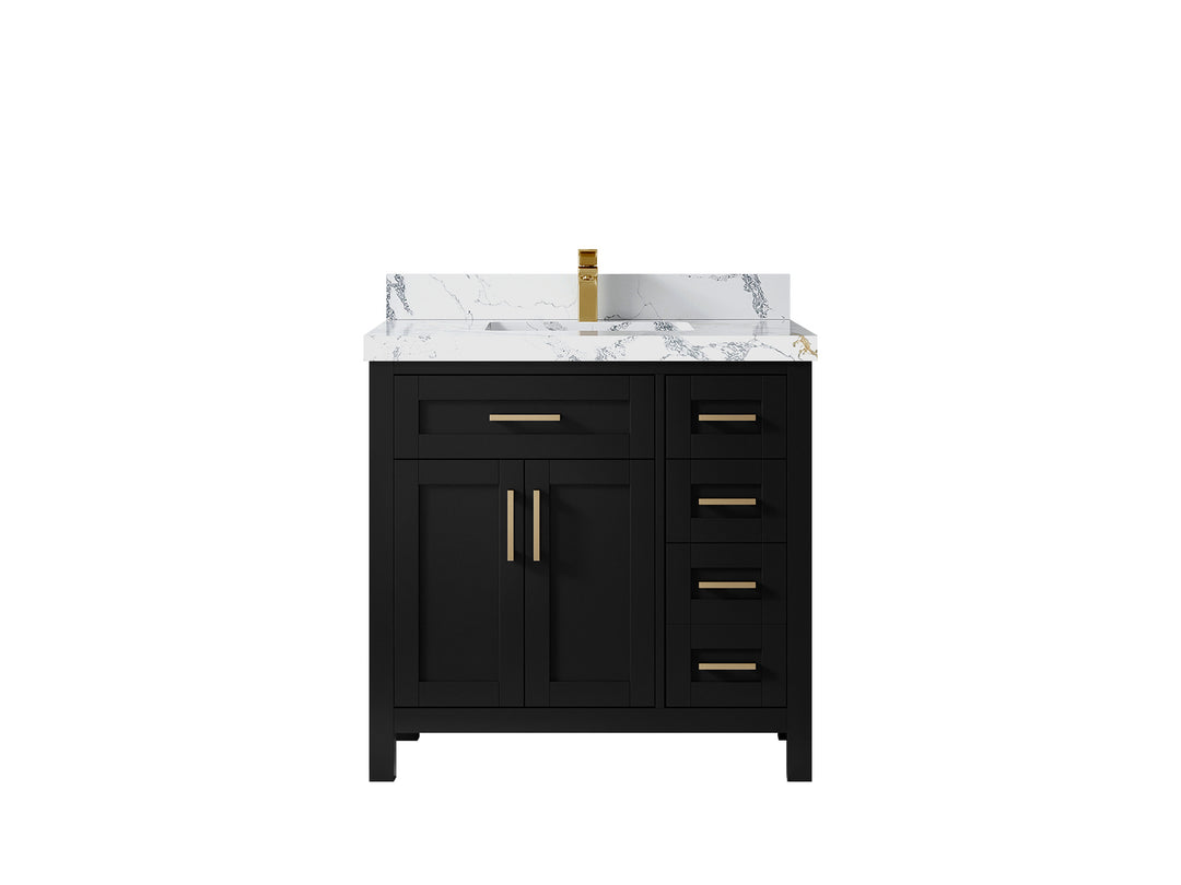 Cambridge 36 in. W x 22 in. D Single Center Sink Bathroom Vanity
