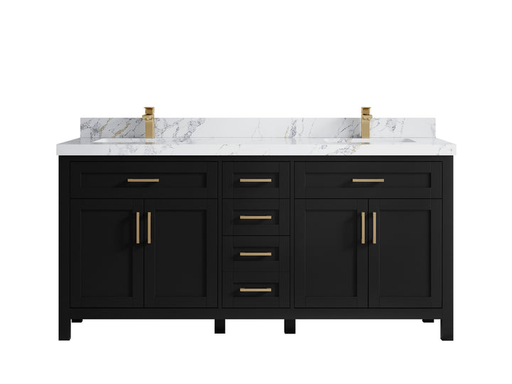 Cambridge 72 in. W x 22 in. D Double Sink Bathroom Vanity - photo 49