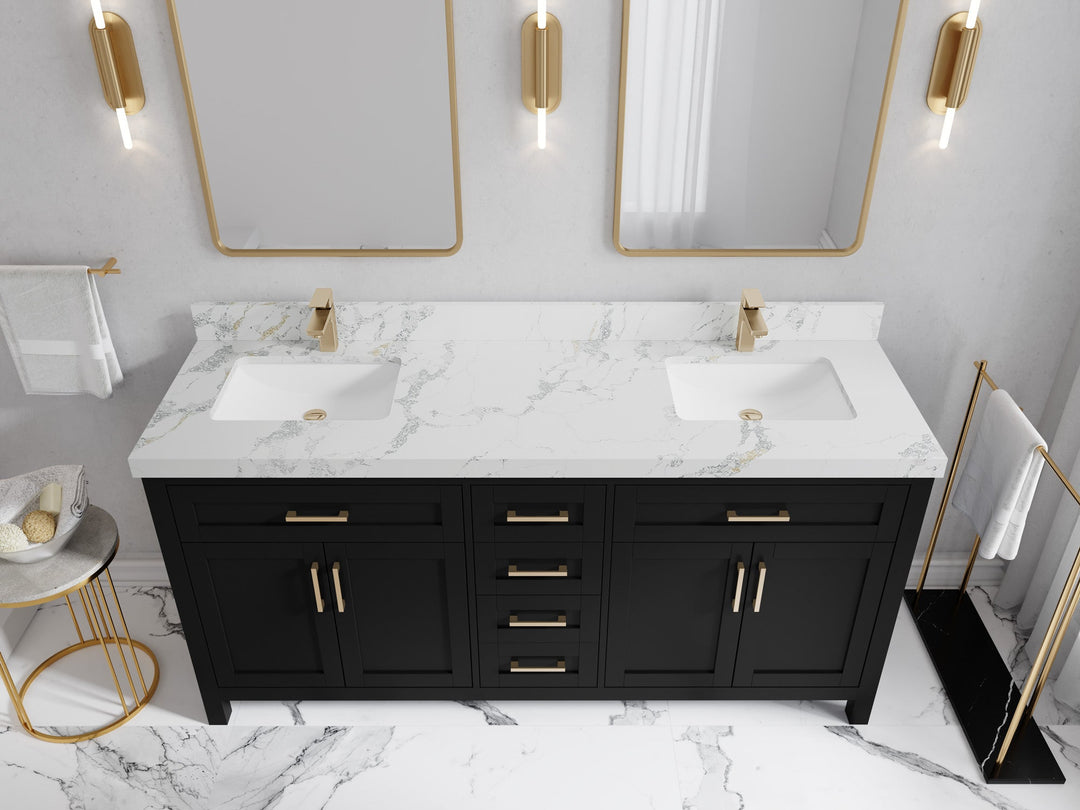Cambridge 72 in. W x 22 in. D Double Sink Bathroom Vanity