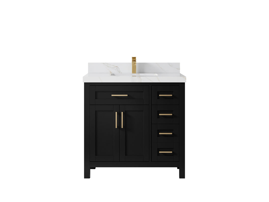 Cambridge 36 in. W x 22 in. D Single Center Sink Bathroom Vanity