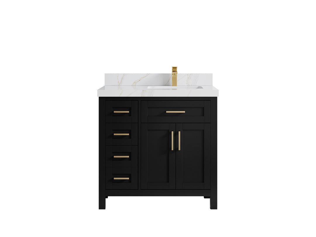 Cambridge 36 in. W x 22 in. D Right Offset Sink Bathroom Vanity