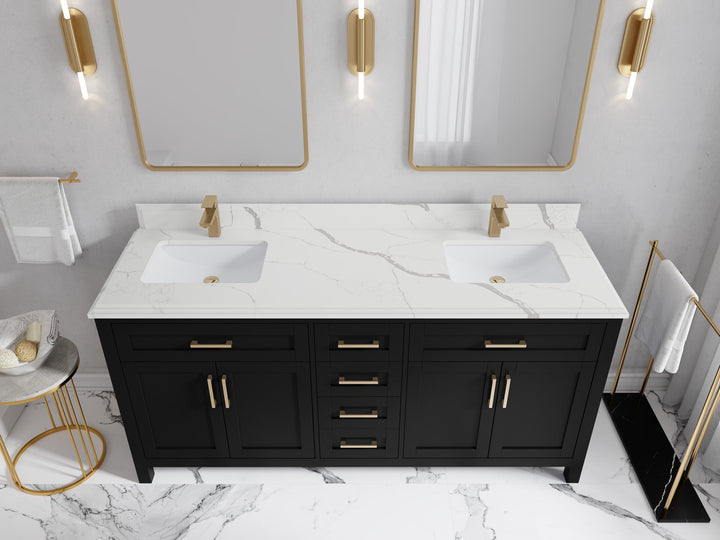Cambridge 72 in. W x 22 in. D Double Sink Bathroom Vanity - photo 28