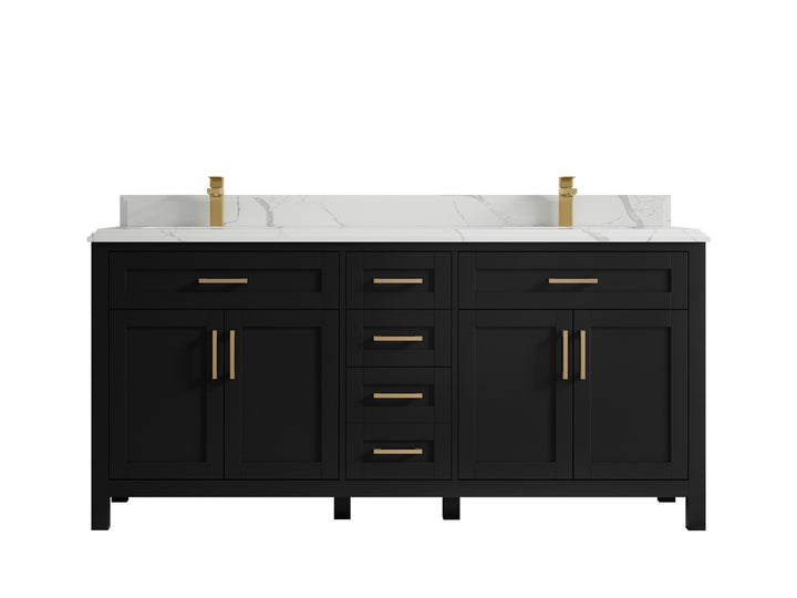 Cambridge 72 in. W x 22 in. D Double Sink Bathroom Vanity - photo 29