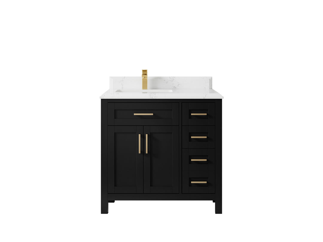 Cambridge 36 in. W x 22 in. D Left Offset Sink Bathroom Vanity