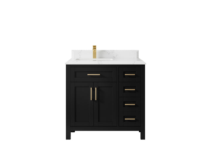 Cambridge 36 in. W x 22 in. D Left Offset Sink Bathroom Vanity - photo 32