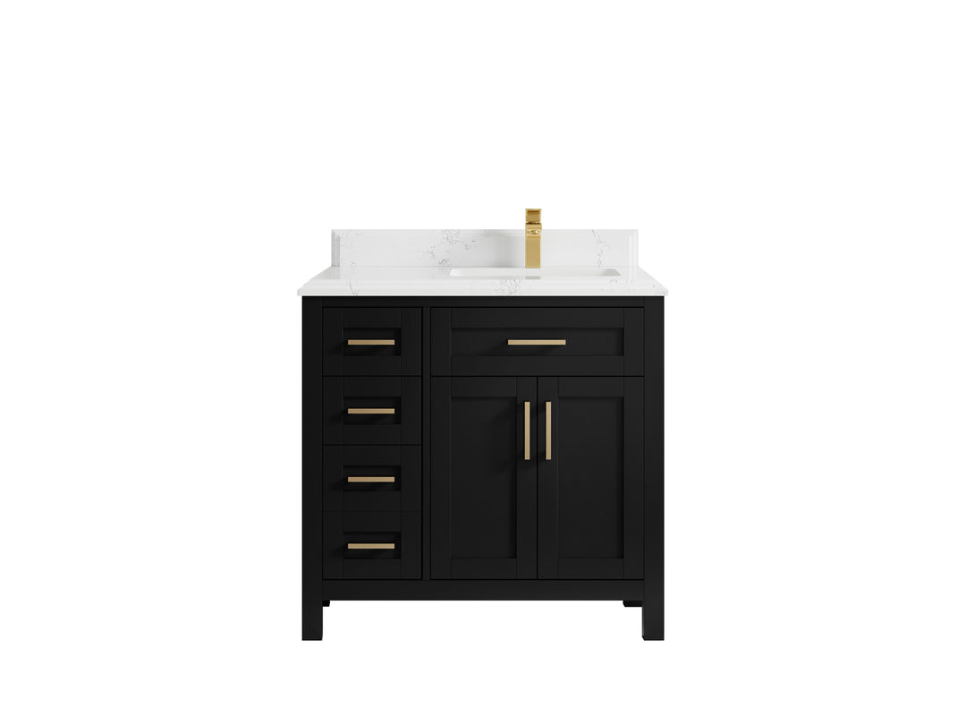 Cambridge 36 in. W x 22 in. D Right Offset Sink Bathroom Vanity