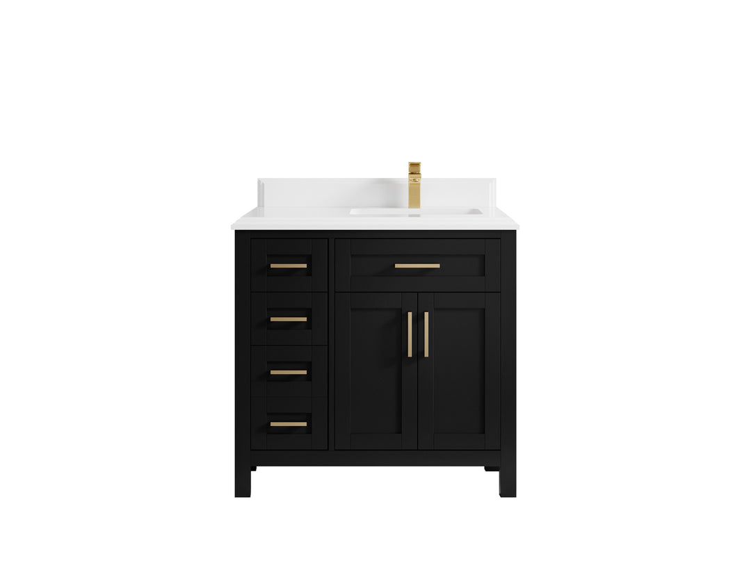 Cambridge 36 in. W x 22 in. D Right Offset Sink Bathroom Vanity