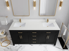 Cambridge 72 in. W x 22 in. D Double Sink Bathroom Vanity - photo 29