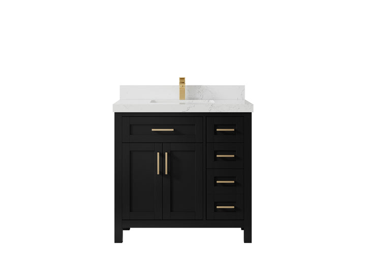Cambridge 36 in. W x 22 in. D Single Center Sink Bathroom Vanity - photo 40