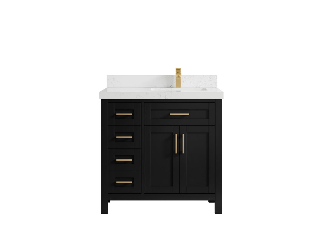 Cambridge 36 in. W x 22 in. D Right Offset Sink Bathroom Vanity