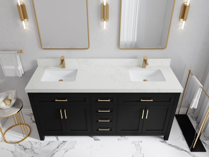 Cambridge 72 in. W x 22 in. D Double Sink Bathroom Vanity - photo 36