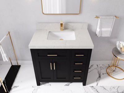 Cambridge 36 in. W x 22 in. D Center Sink Bathroom Vanity