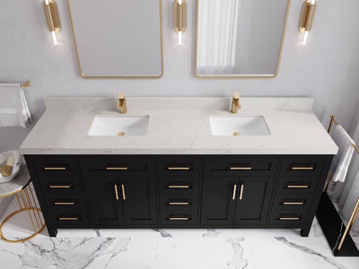 Cambridge 84 in. W x 22 in. D Double Sink Bathroom Vanity