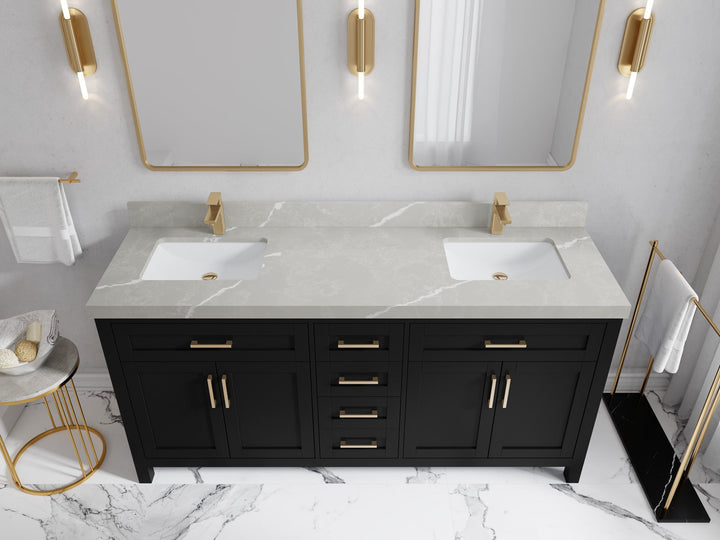 Cambridge 72 in. W x 22 in. D Double Sink Bathroom Vanity - photo 22