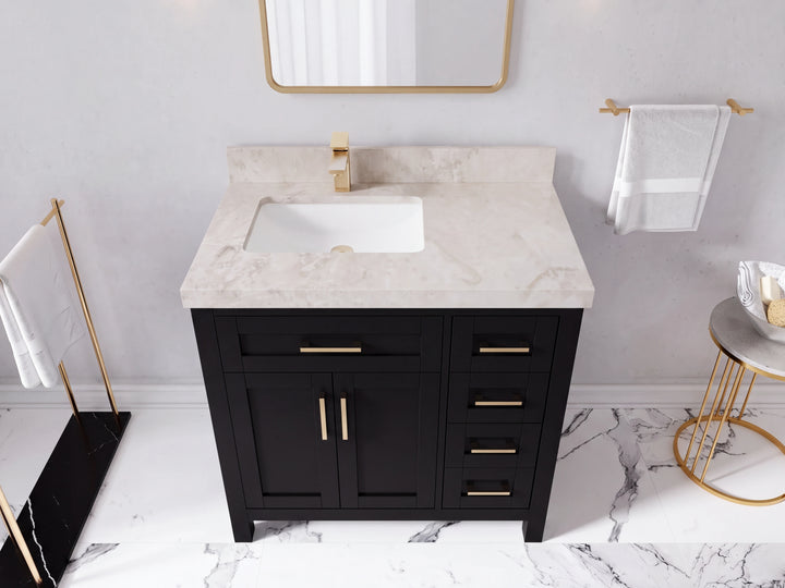 Cambridge 36 in. W x 22 in. D Left Offset Sink Bathroom Vanity - photo 47